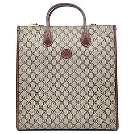 Gucci Tote e Borsa a Spalla Interlocking Medium Marrone