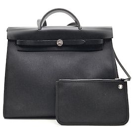 Hermès NOUVEAU ZIP Herbag Large Noir