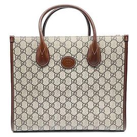 Gucci Petit sac cabas Interlocking GG Blanc