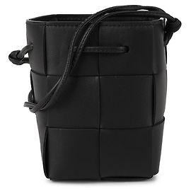 Bottega Veneta Mini borsa a secchiello Cassette Nero