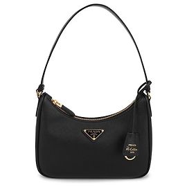 Prada Mini bolsa de couro Saffiano Re-Edition Preto