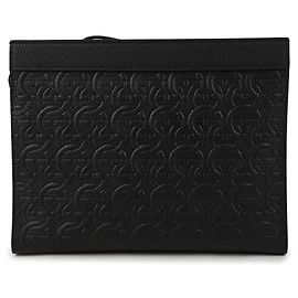 Salvatore Ferragamo Pochette Gancini Noir