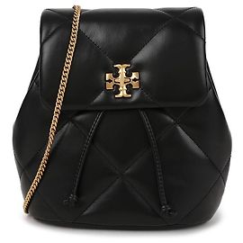 Tory Burch Kira Diamond Quilted Small Backpack Black