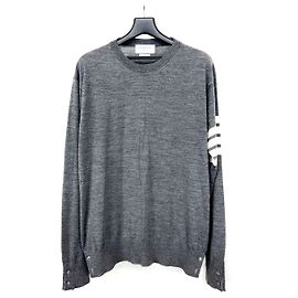Thom Browne Diagonal Armband Merino Wool Knit Brown