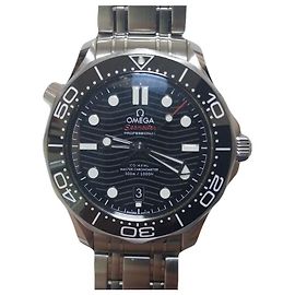 Omega Seamaster Diver Co-Axial Date Automatic Men's Watch Black