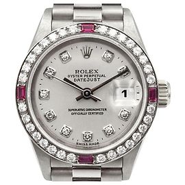 Rolex Datejust Diamond Gold Watch Golden