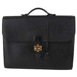 Hermès Saca de Pêche Black Gold Nero