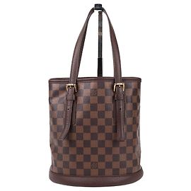 Louis Vuitton Damier Mare Bucket Shoulder Bag Red