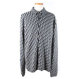 Dior Giacca-camicia in maglia XL Multicolore