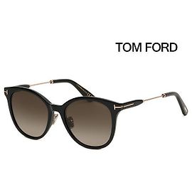 Tom Ford Sunglasses Brown Gradient Oversized Black Acetate Asian Fit Brown