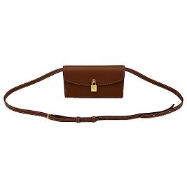 Loro Piana Clutch Extra Pouch e Borsa a Spalla Marrone