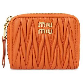 Miu Miu Tarjetero para mujer Materasse AFPP Roja