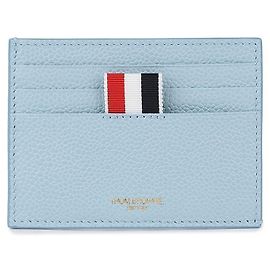 Thom Browne Pebble Grain Leather Card Holder Blue