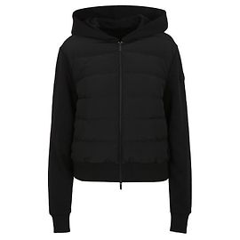 Jaqueta acolchoada de algodão feminina Moncler Mix Preto