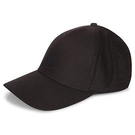 Moncler Boné de baseball em gabardine de algodão Preto