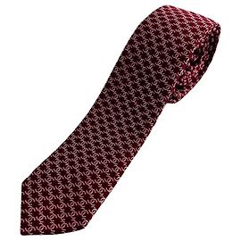 Chanel Classic Silk Tie Red