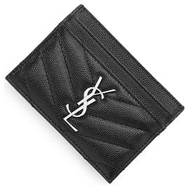 Tarjetero Monogram Saint Laurent Negro