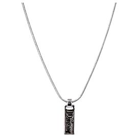 Dior Collier en argent plaqué noir Argenté