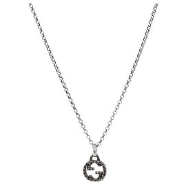 Gucci Interlocking Silberhalskette Silber