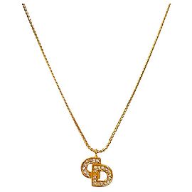 Dior Collier Cubic CD Gold Doré