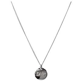 Dior Collar de plata con moneda Plata