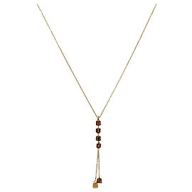 Dior Cubic Cube Goldhalskette Golden