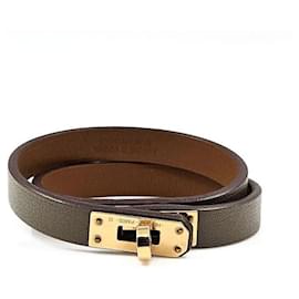 Hermès Kelly Double Bracelet Brown