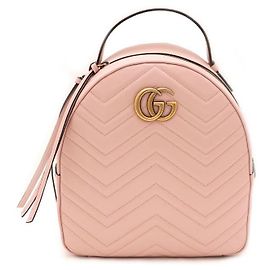 Gucci GG Marmont Matelassé Backpack Pink