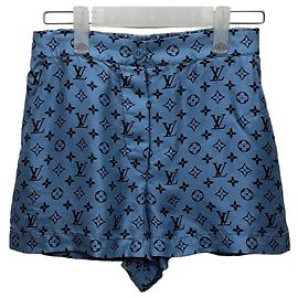 Louis Vuitton Monogram Mini Pyjamahose Blau