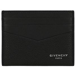 Givenchy Wallet Grain Leather Men's Card Holder Black