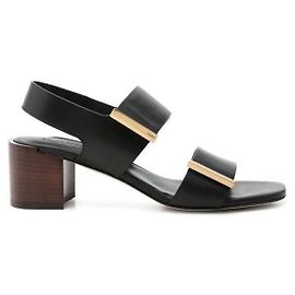 Tod's Open Toe Heel Sandals Black