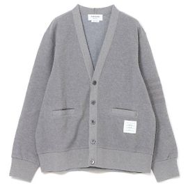 Thom Browne Baumwoll-Cardigan mit V-Ausschnitt Braun