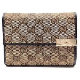 Gucci Portafoglio a tre pieghe Marrone