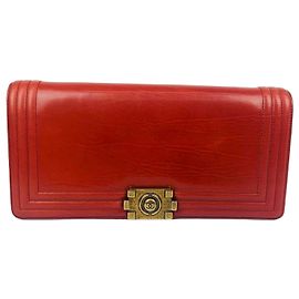 Chanel Boy Clutch Bag Serie Rot