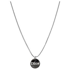 Dior Colar de prata com moeda Prata
