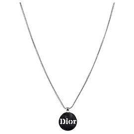 Dior Collar de plata con moneda Plata