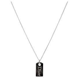 Dior Collar de plata chapado Plata