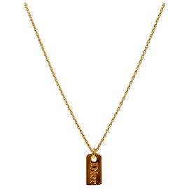Dior Collier plaqué or Doré