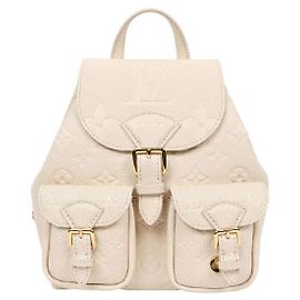 Louis Vuitton Rucksack in Cremefarbe Weiß