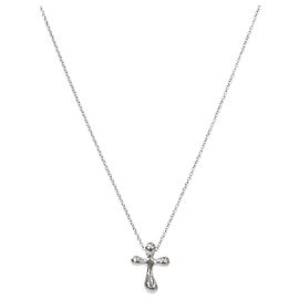 Tiffany & Co Collar de Cruz en Plata Plata