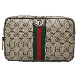 Gucci Neceser Savoy Web Castaño