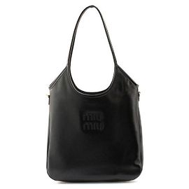 Miu Miu Bolsa de couro Ivy Preto