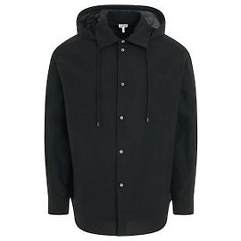 Loewe Sobrecamisa com capuz em algodão Preto