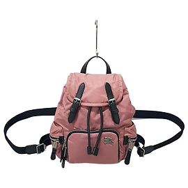 Burberry Kleiner Nylon-Rucksack Rot
