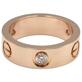Cartier Anel Love com Diamantes Rosa