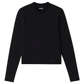 Jacquemus Langarm-T-Shirt für Damen mit Le Gros Grain Logo Mehrfarben
