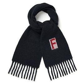 Salvatore Ferragamo Bufanda de lana de alpaca jacquard con flecos para hombre Multicolor