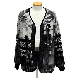 Dior Peter Doig Wool Waist Jacket Button-Down Fleece Jacket Multiple colors