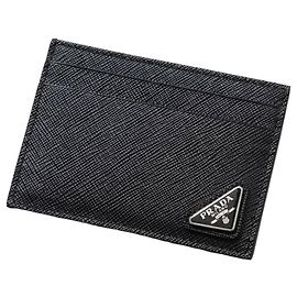 Prada Saffiano Card Holder Black