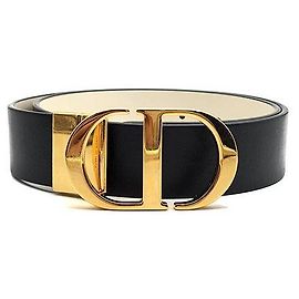 Dior Montaigne Reversibler Gürtel Weiß